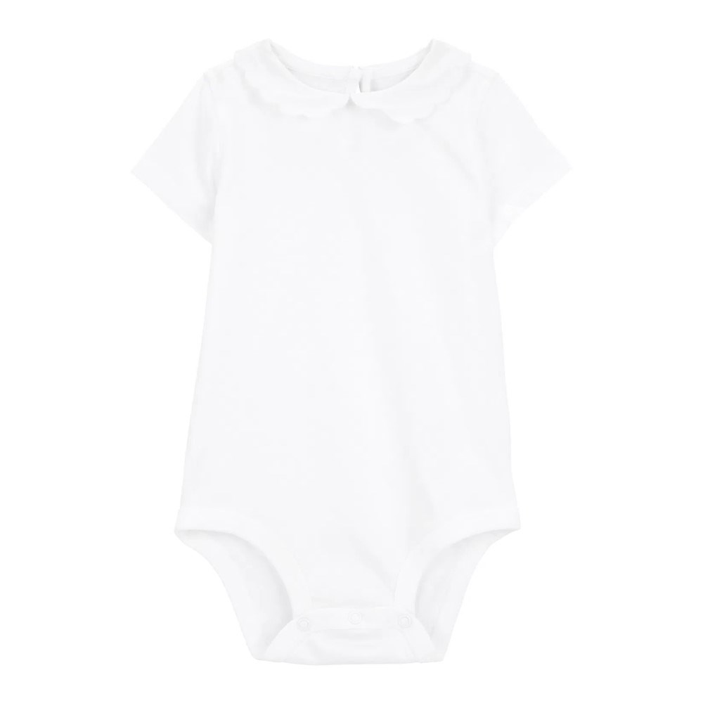 Carter's Layette Kız Bebek Kısa Kollu Body Beyaz