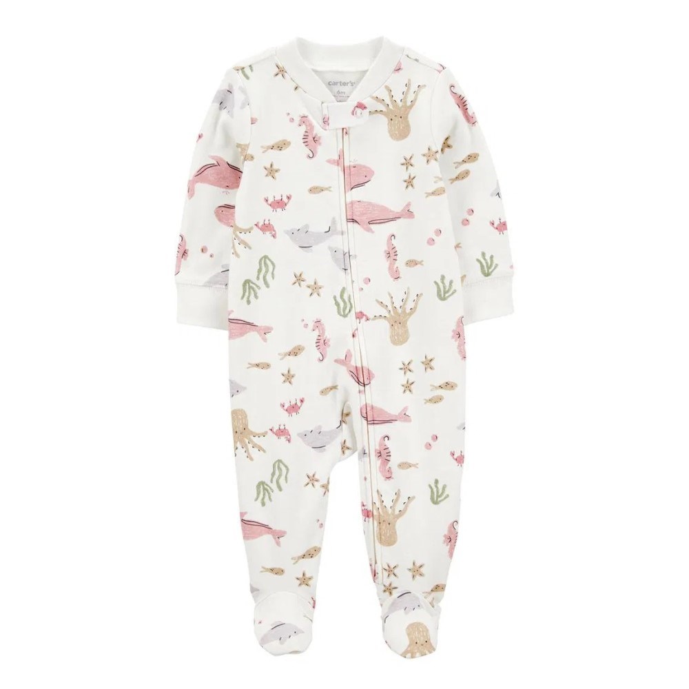 Carter's Kız Bebek Patikli Uyku Tulumu Beyaz