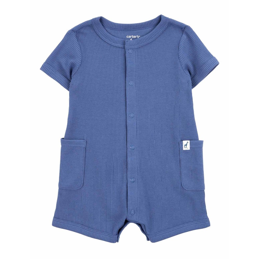Carter's Erkek Bebek Romper Tulum Mavi