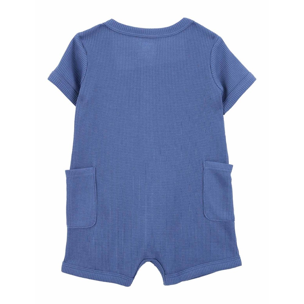 Carter's Erkek Bebek Romper Tulum Mavi