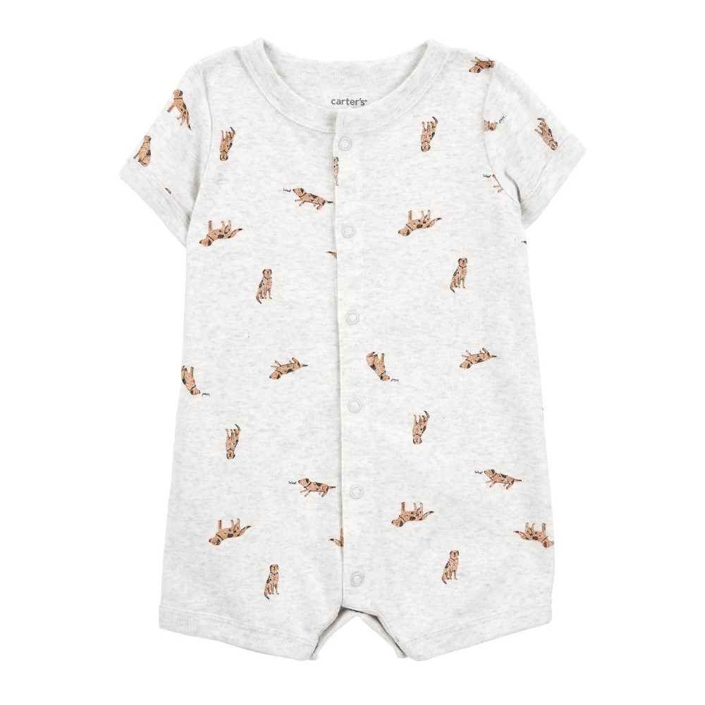 Carter's Erkek Bebek Romper Tulum Gri