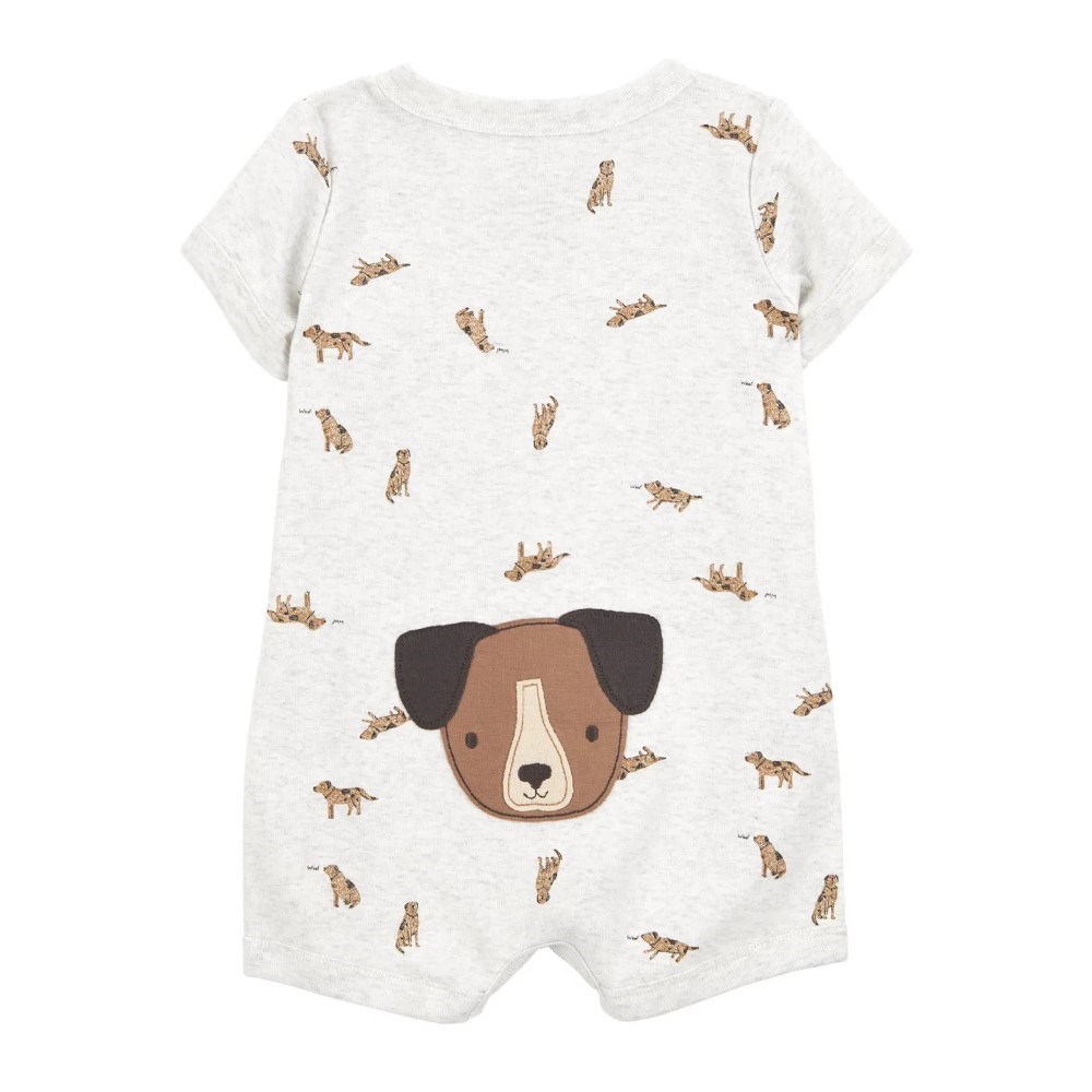 Carter's Erkek Bebek Romper Tulum Gri