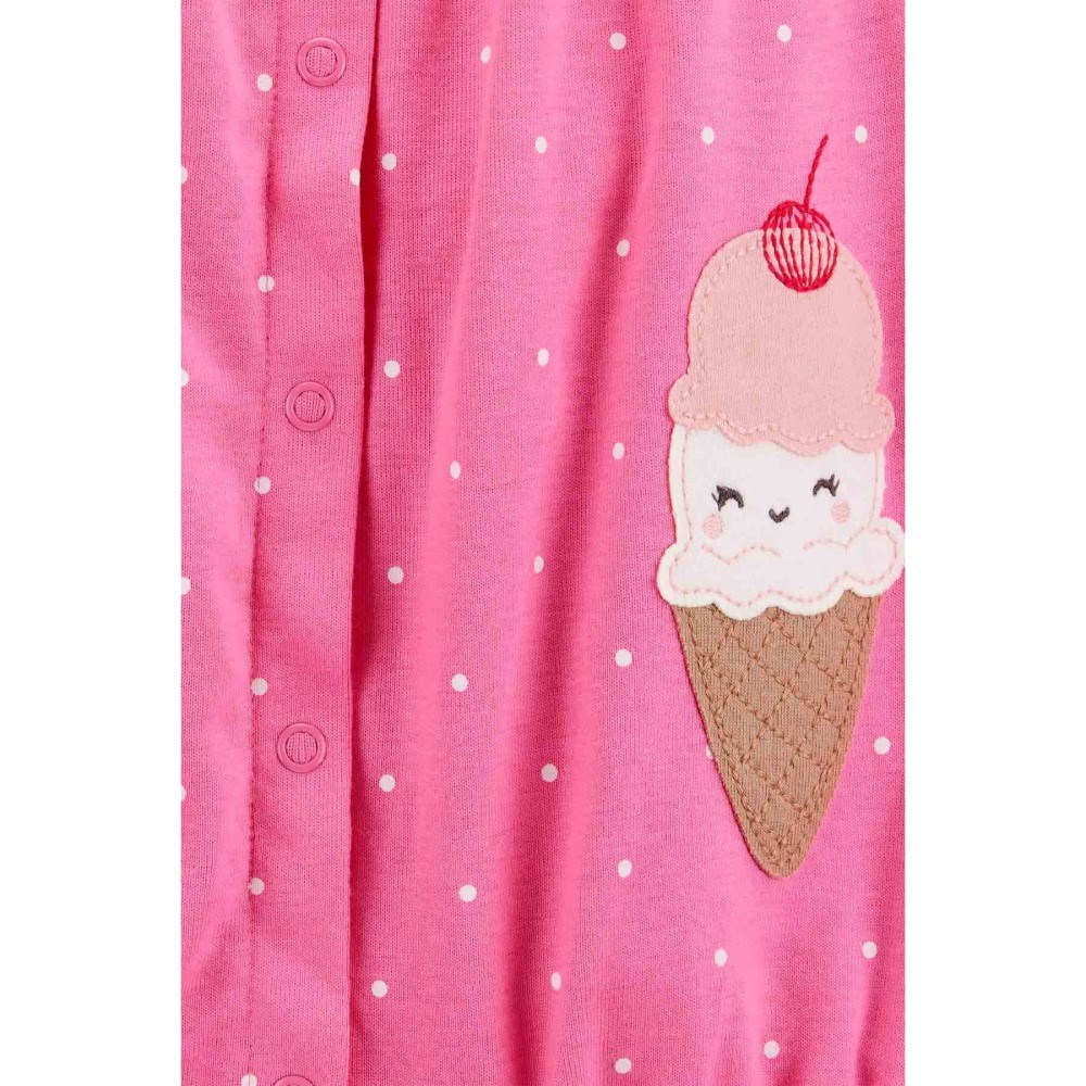 Carter's Kız Bebek Kısa Tulum Pembe