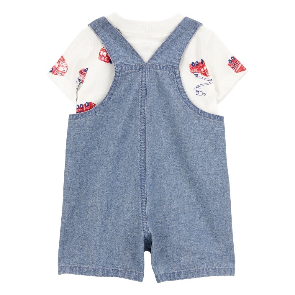 Carter's Erkek Bebek Salopet 2'li Set Mavi