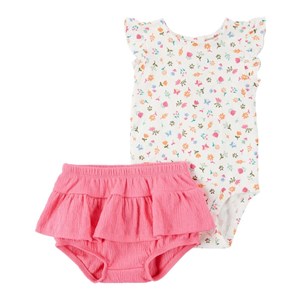 Carter's Layette Kız Bebek Body Pantolon 2'li Set