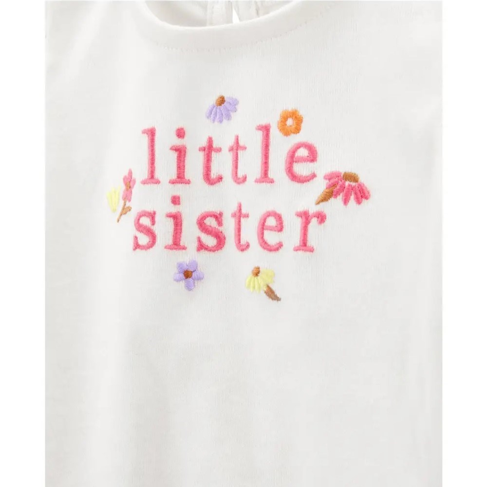 Carter's Kız Bebek Body Pantolon 2'li Set Beyaz