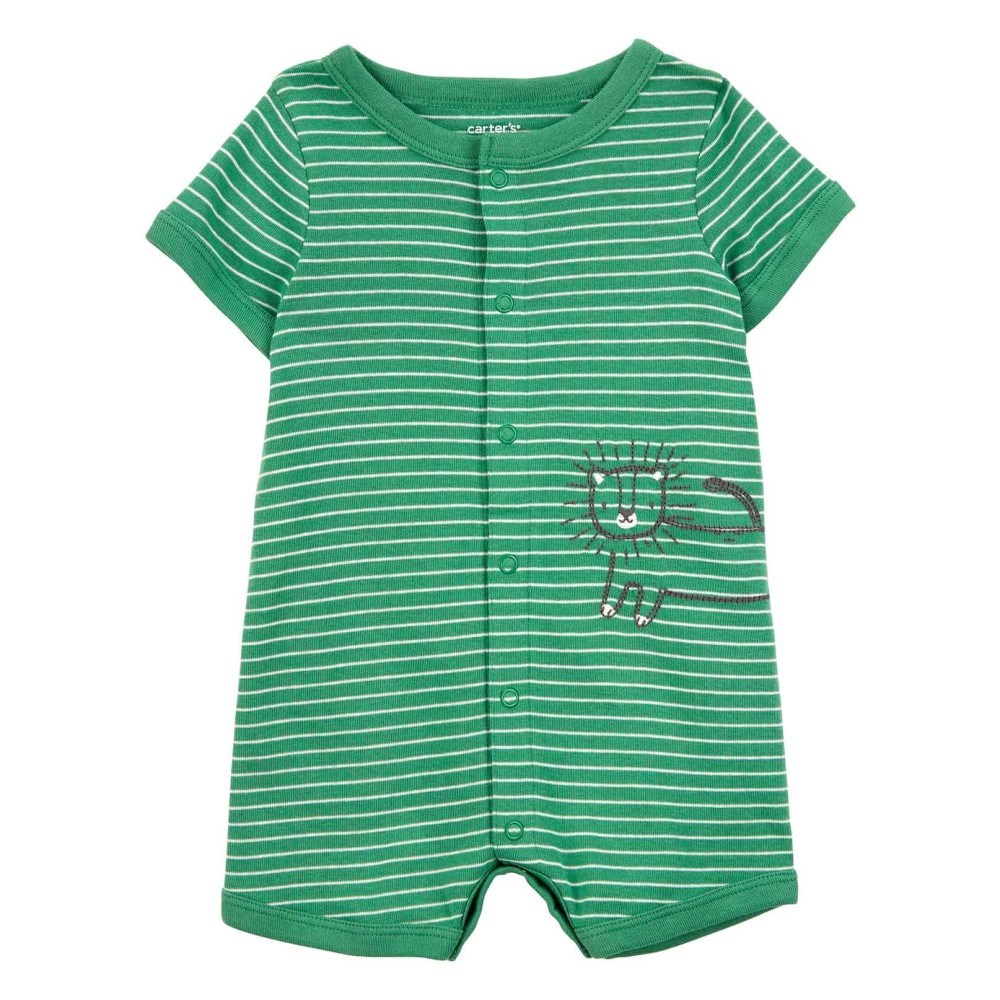 Carter's Erkek Bebek Romper Tulum Yeşil