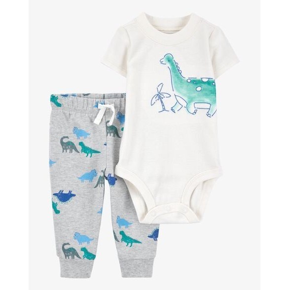 Carter's Erkek Bebek Body Pantolon 2'li Set Beyaz