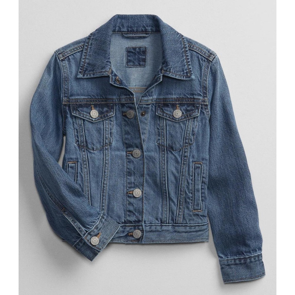 GAP Kız Çocuk Icon Denim Washwell™ Ceket Mavi