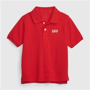 GAP Logolu Erkek Bebek Polo Yaka Kısa Kol T-shirt