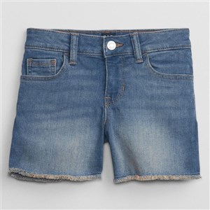GAP Kız Çocuk Mid Rise Midi Denim Şort