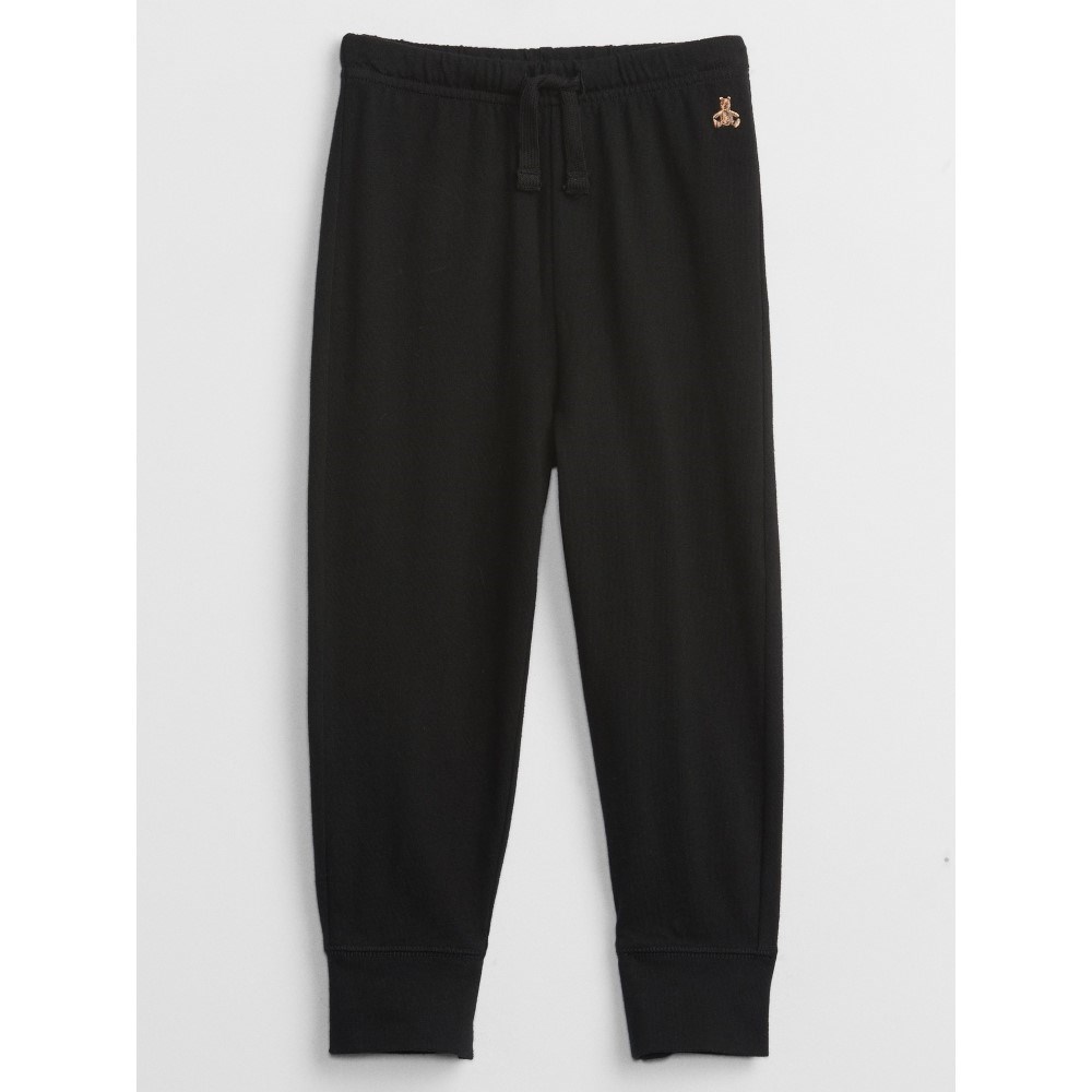 GAP Erkek Bebek Brannan Bear İşlemeli Pull-On Jogger Eşofman Altı Siyah