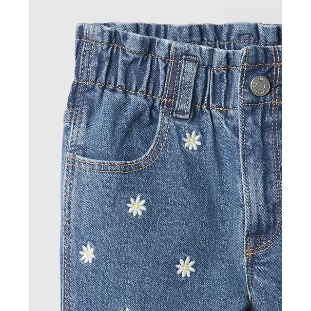 GAP Kız Bebek Denim Pantolon Mavi