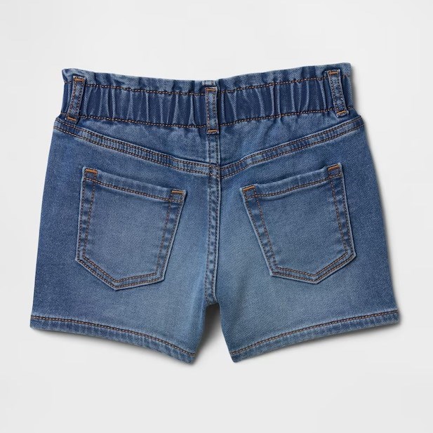 GAP Kız Bebek Denim Şort Mavi