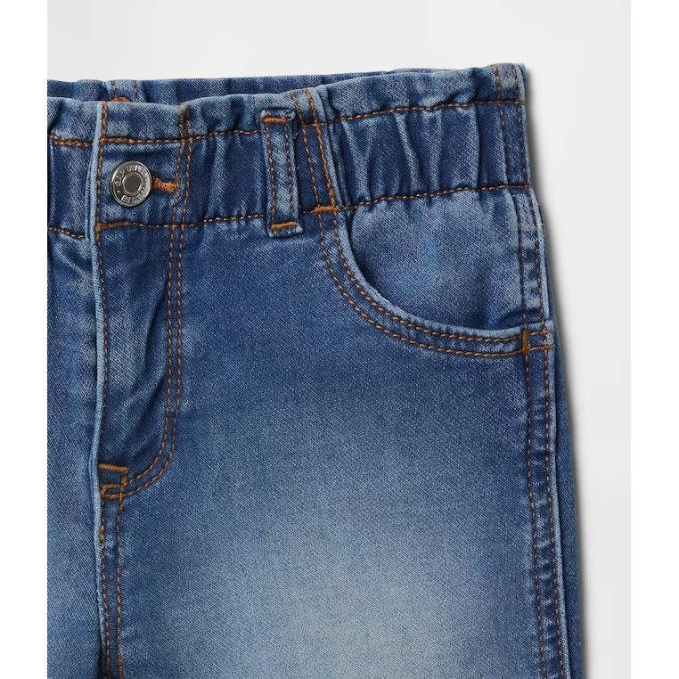 GAP Kız Bebek Denim Şort Mavi