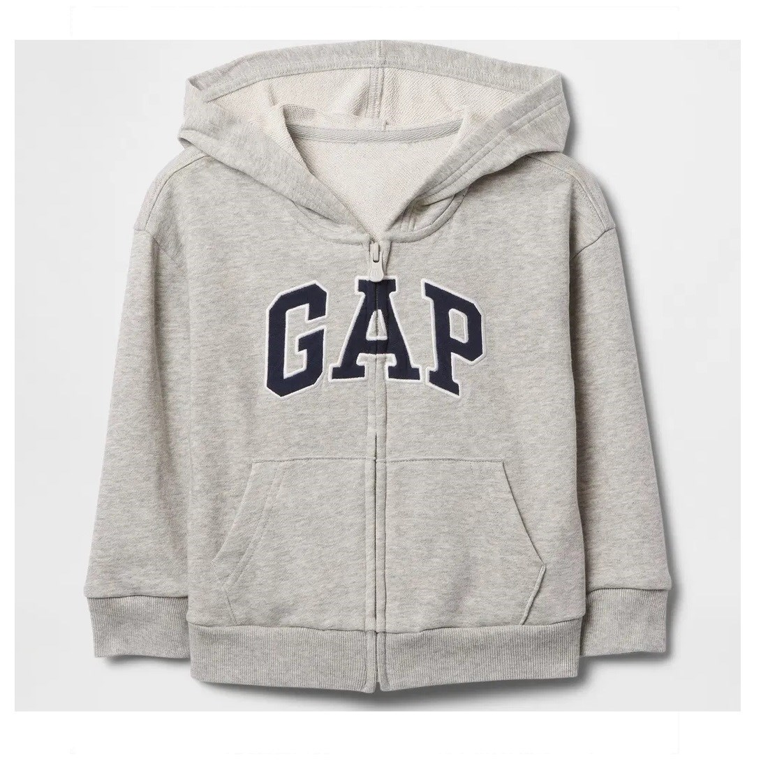 GAP Logolu Erkek Bebek Relaxed Fermuarlı S-Shirt Ceket Gri