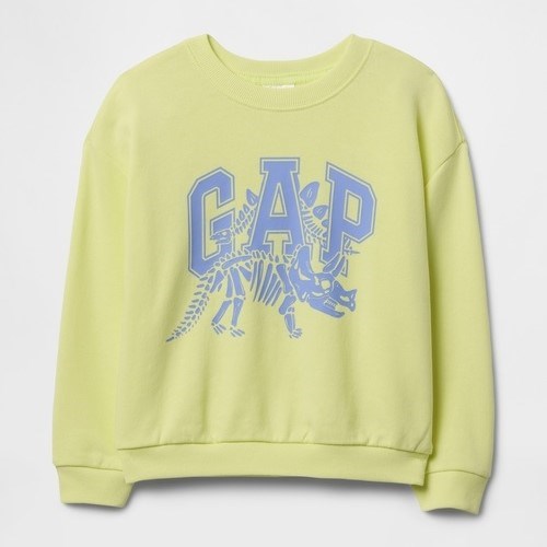 GAP Logolu Erkek Bebek Relaxed Havlu Kumaş S-Shirt Sarı