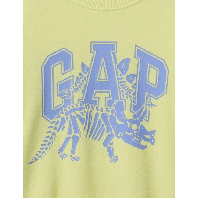 GAP Logolu Erkek Bebek Relaxed Havlu Kumaş S-Shirt Sarı