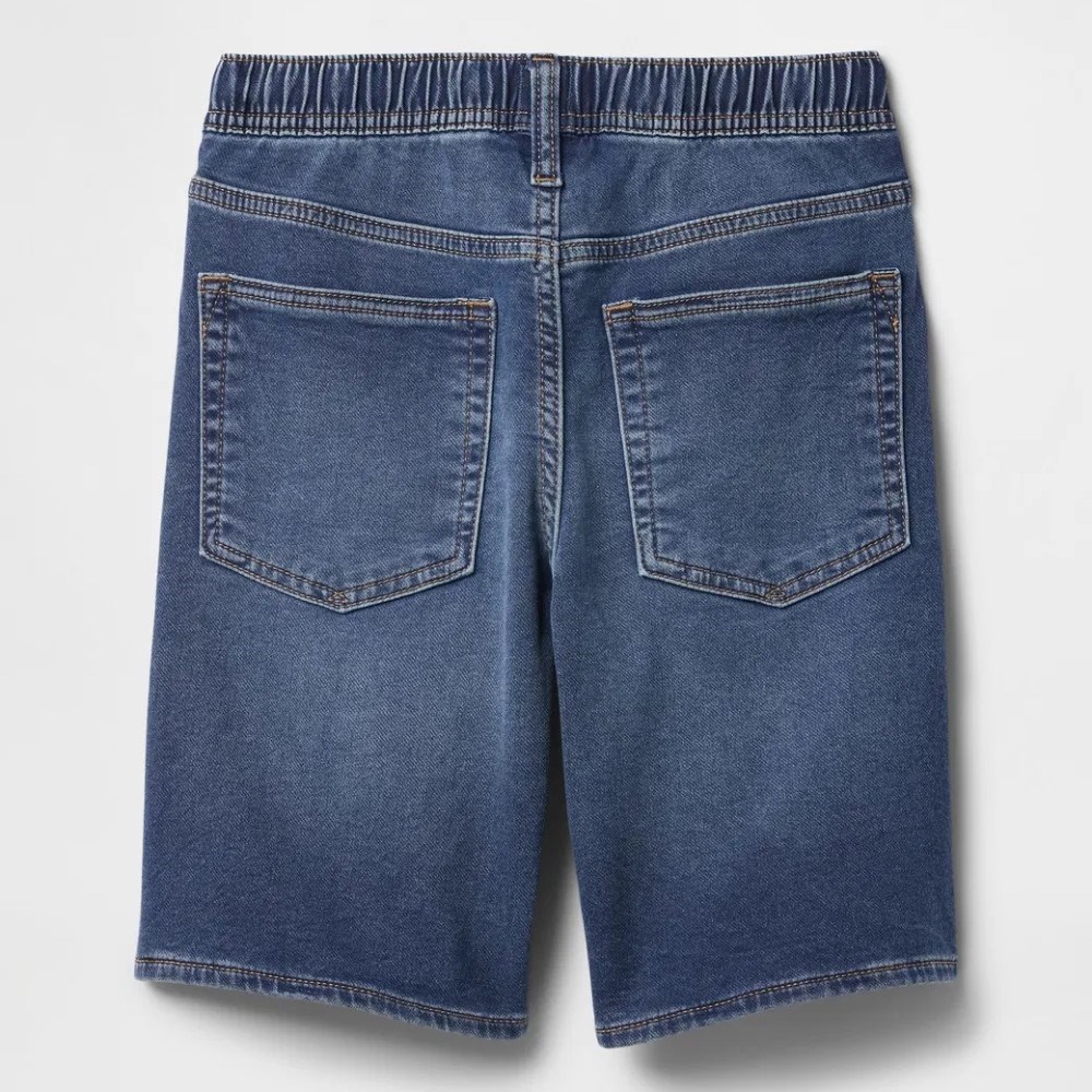 GAP Erkek Çocuk Pull-On Sweatpant Jean Şort Mavi