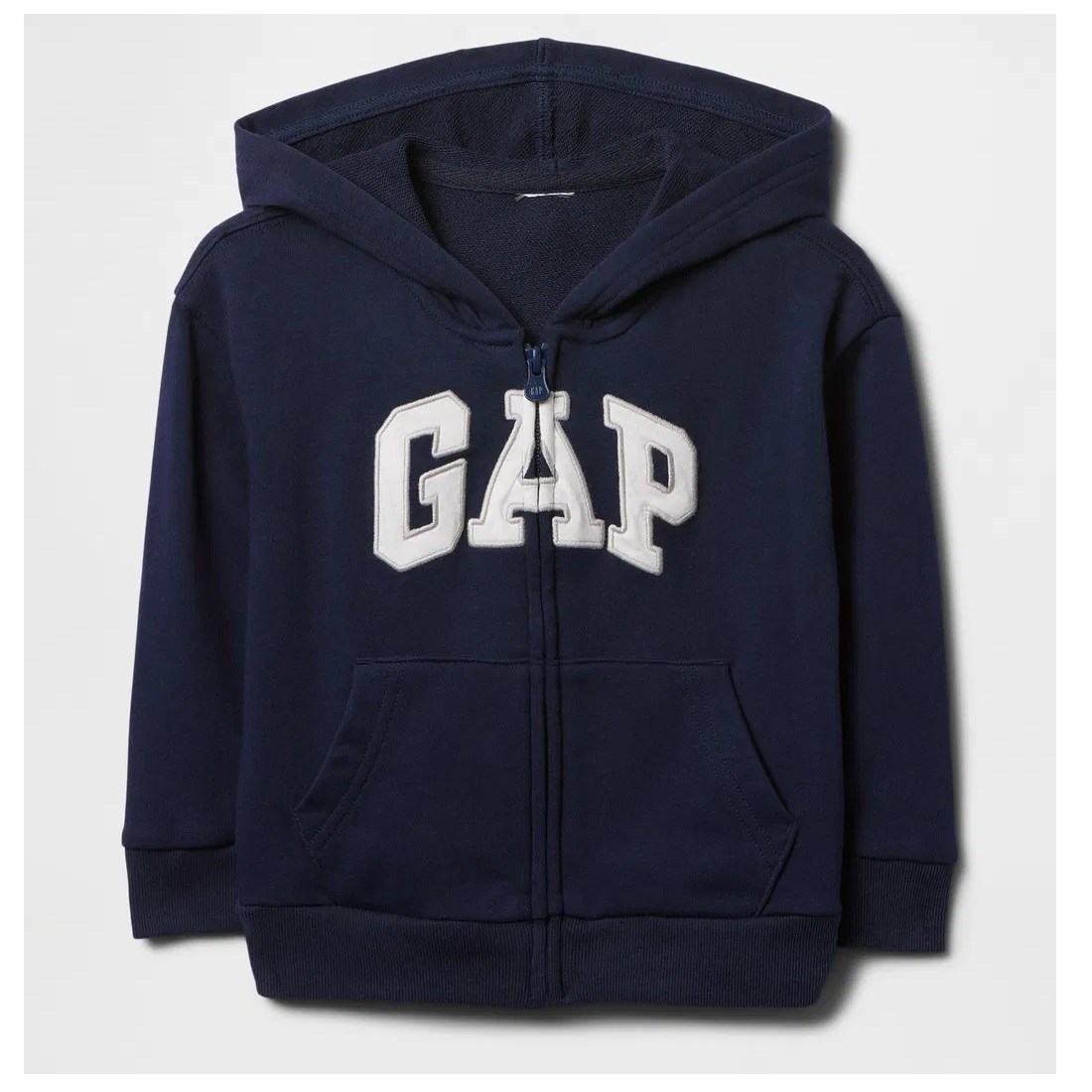 GAP Logolu Erkek Bebek Relaxed Fermuarlı S-Shirt Ceket Koyu Mavi