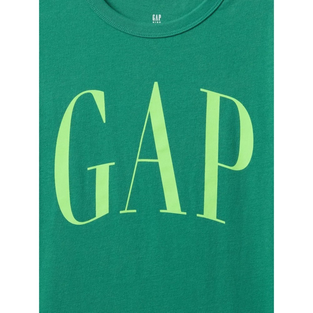GAP Logolu Erkek Çocuk T-shirt Yeşil