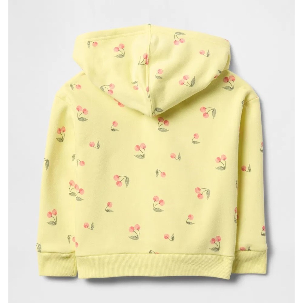 GAP Logolu Kız Bebek Relaxed Fermuarlı S-Shirt Ceket Sarı