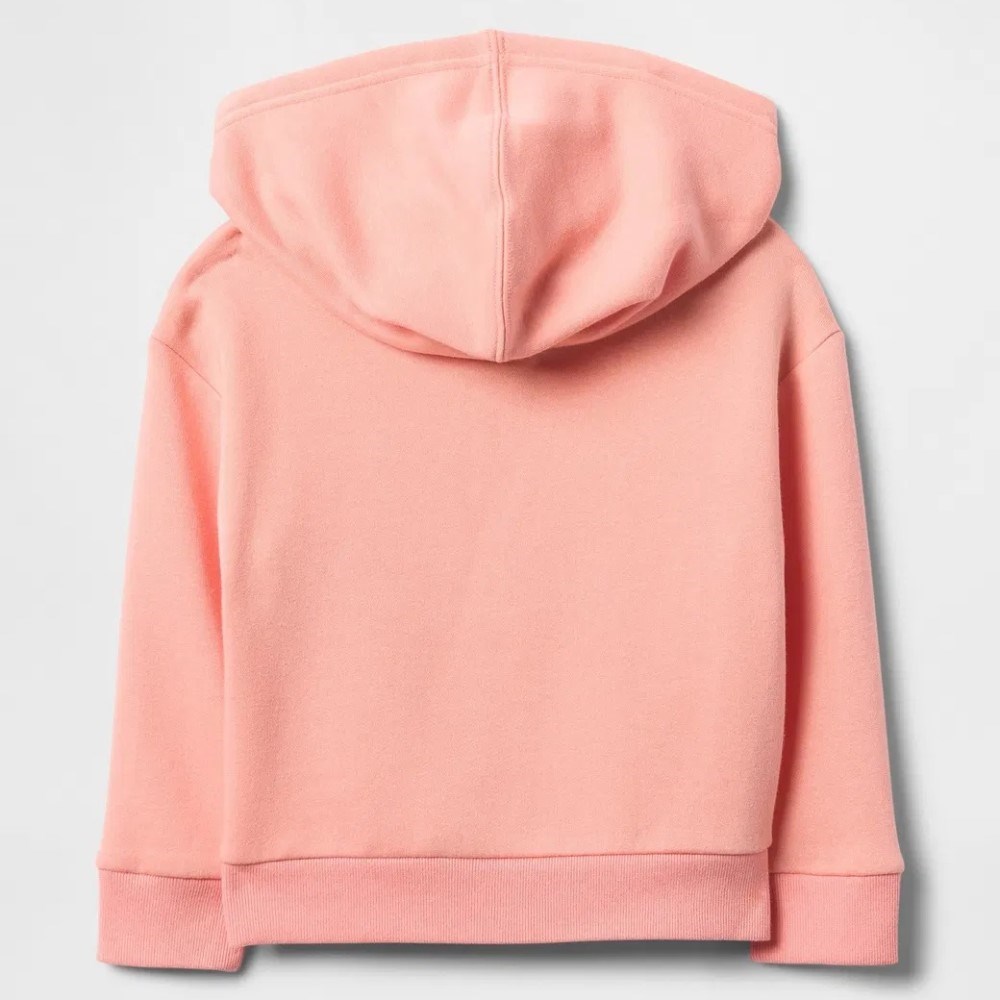 GAP Logolu Kız Bebek Relaxed Fermuarlı S-Shirt Ceket Pembe