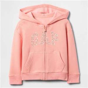 GAP Logolu Kız Bebek Relaxed Fermuarlı S-Shirt Ceket