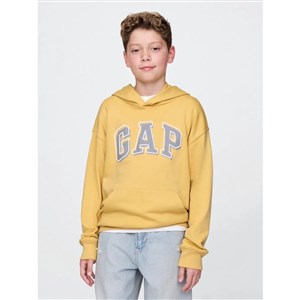 GAP Erkek Çocuk Relaxed Logolu Havlu Kumaş Sweatshirt
