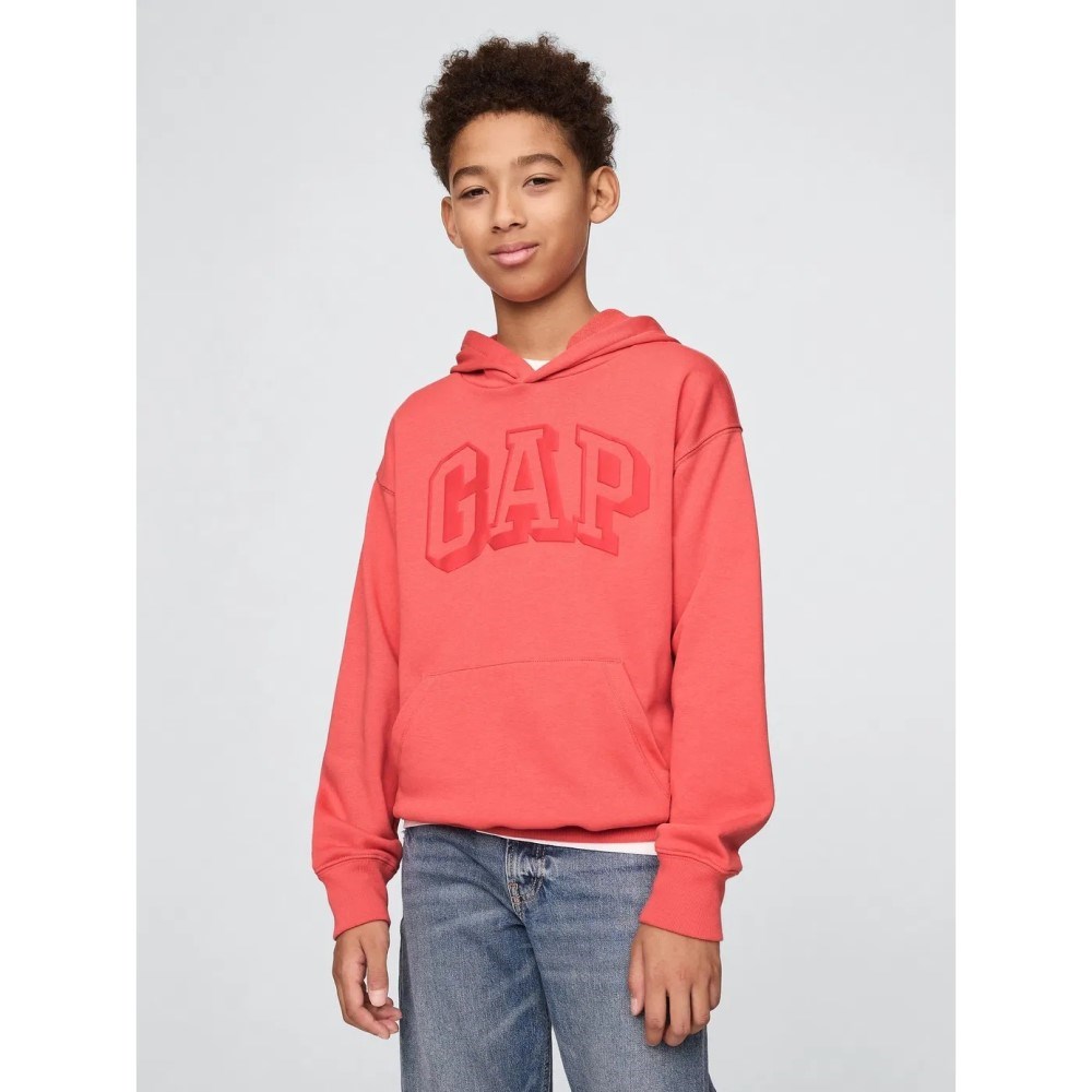 GAP Logolu Erkek Bebek Relaxed Havlu Kumaş S-Shirt Turuncu