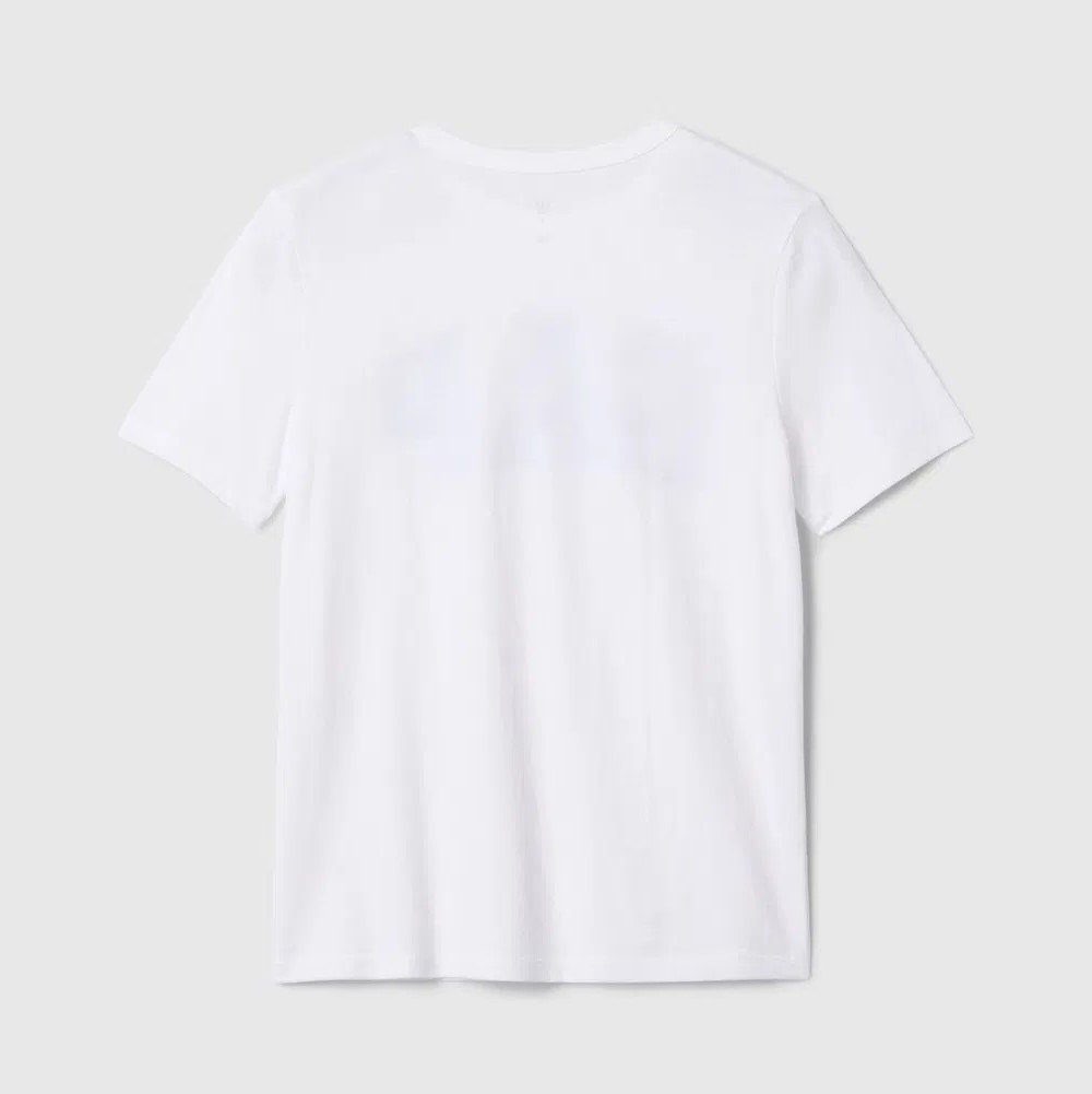 GAP Logolu Erkek Çocuk Kısa Kol T-shirt Beyaz