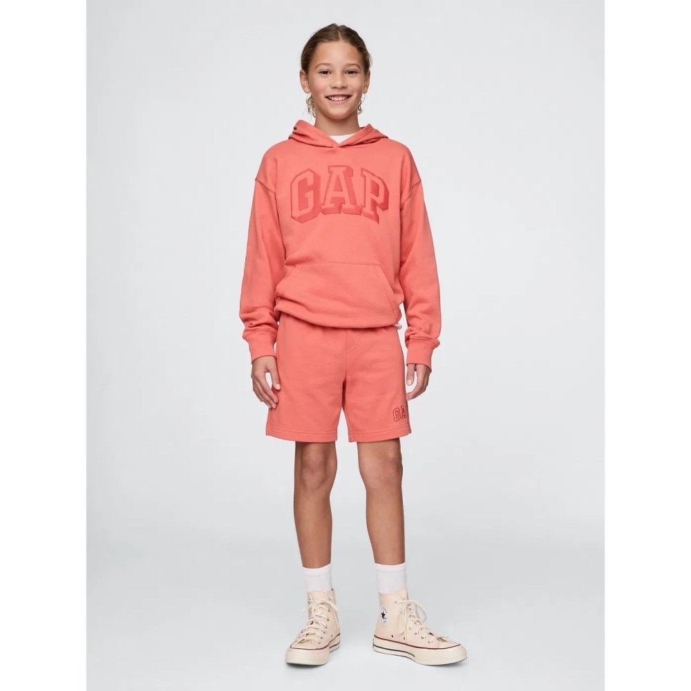 GAP Erkek Çocuk Logo Pull-On Relaxed Havlu Kumaş Şort Pembe