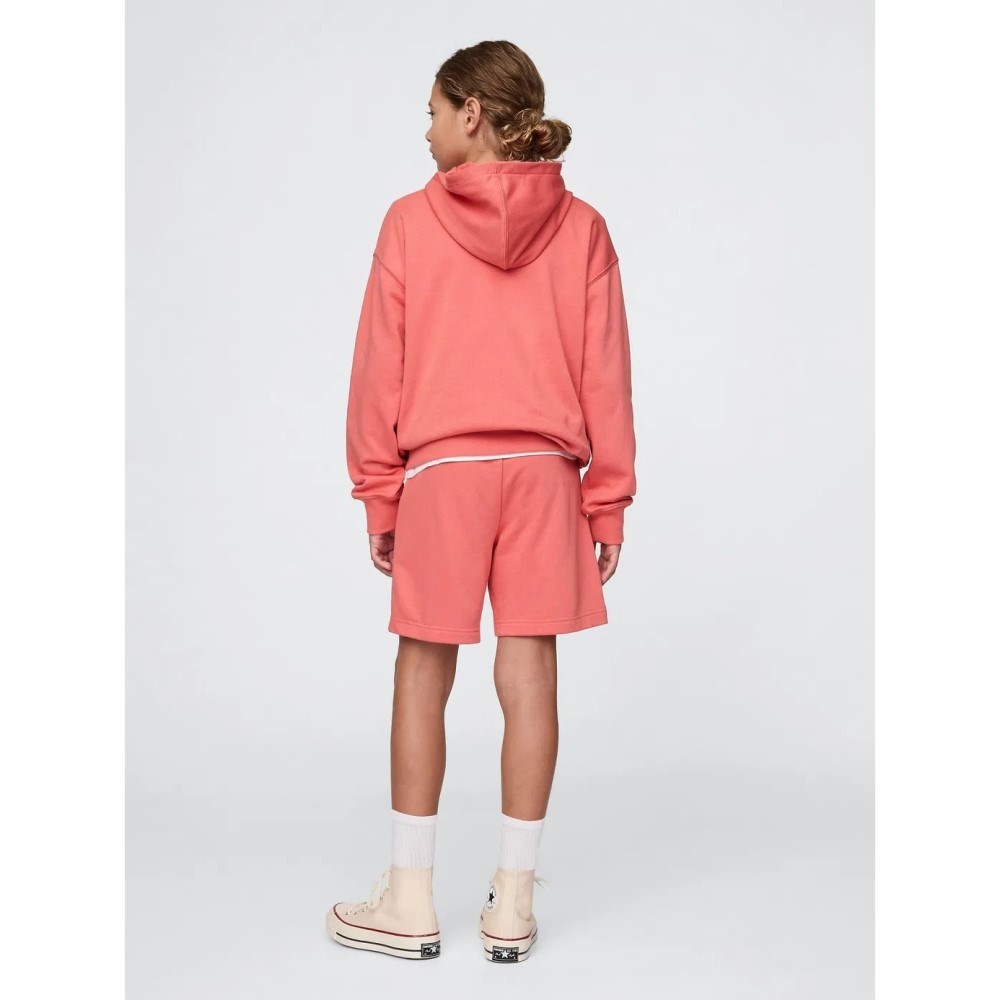 GAP Erkek Çocuk Logo Pull-On Relaxed Havlu Kumaş Şort Pembe