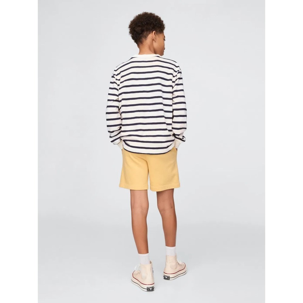 GAP Erkek Çocuk Logo Pull-On Relaxed Havlu Kumaş Şort Sarı