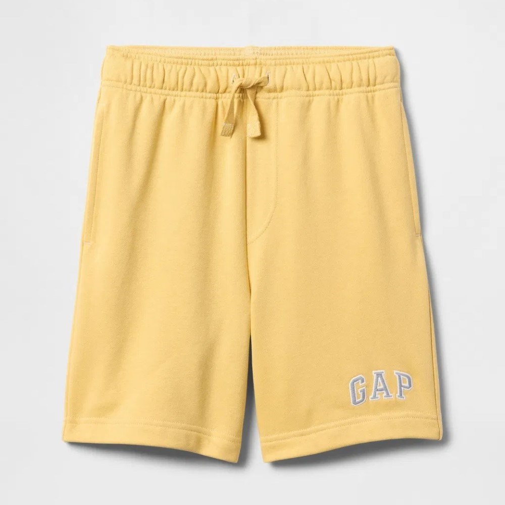 GAP Erkek Çocuk Logo Pull-On Relaxed Havlu Kumaş Şort Sarı