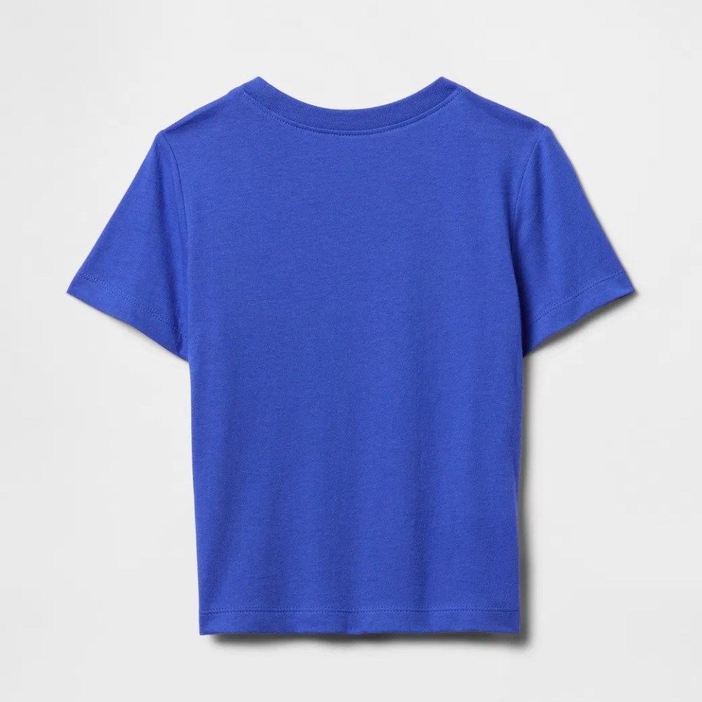 GAP Logo Erkek Bebek Kısa Kol T-shirt Mavi