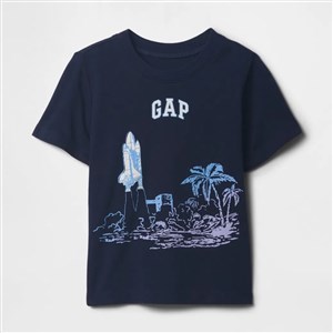 GAP Erkek Bebek Grafikli Kısa Kol T-shirt