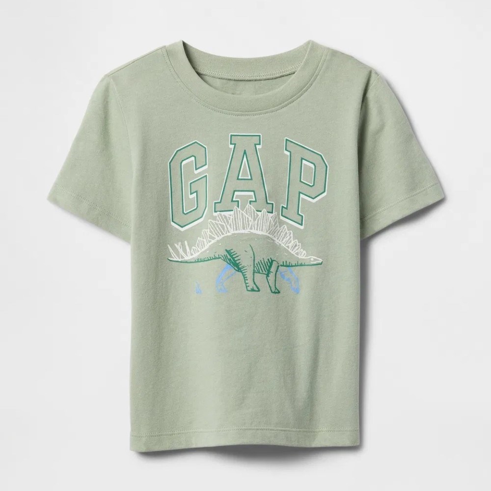 GAP Erkek Bebek Grafikli Kısa Kol T-shirt Yeşil