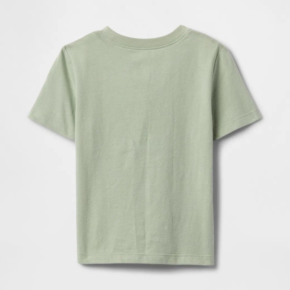GAP Erkek Bebek Grafikli Kısa Kol T-shirt Yeşil