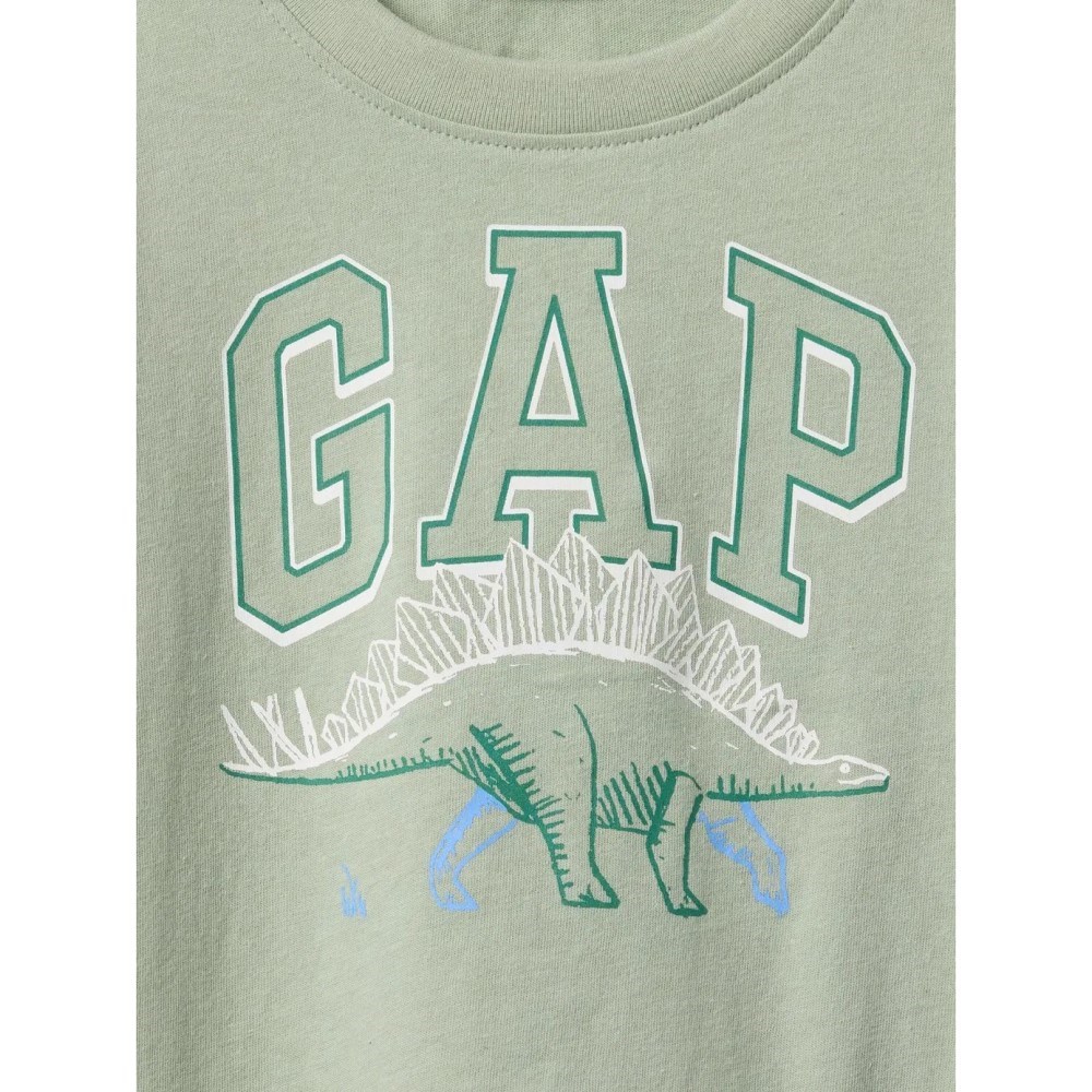 GAP Erkek Bebek Grafikli Kısa Kol T-shirt Yeşil