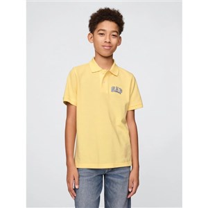 GAP Logolu Erkek Çocuk Pique Polo Yaka Kısa Kol T-shirt