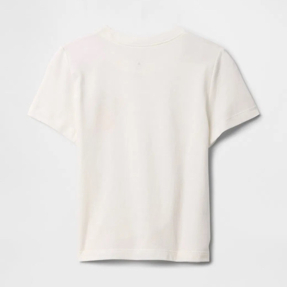 GAP Erkek Bebek Grafikli Kısa Kol T-shirt Beyaz