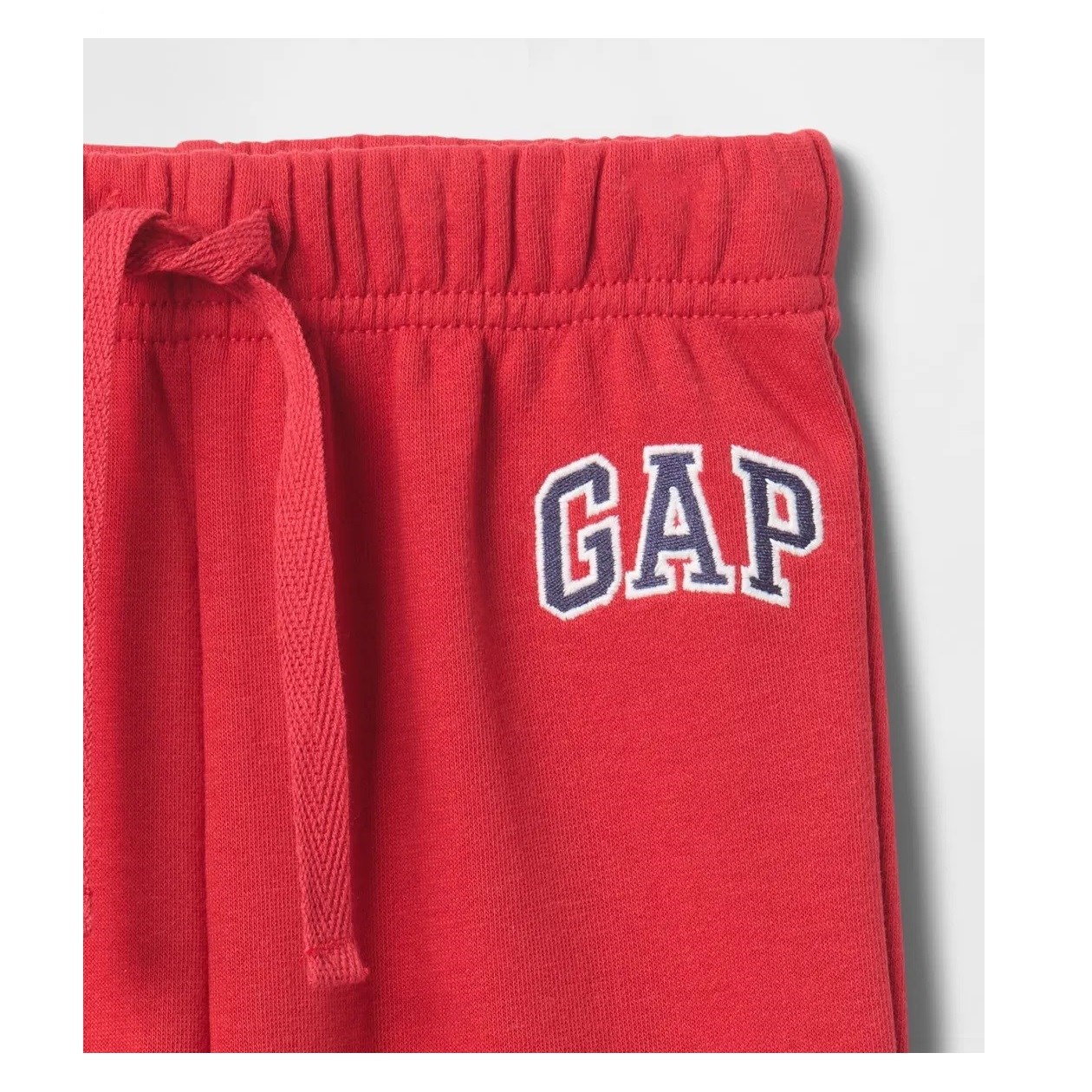 GAP Logo Erkek Bebek Fransız Havlu Kumaş Jogger Eşofman Altı Kırmızı