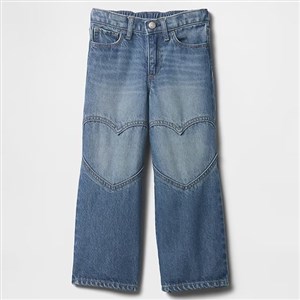 GAP Kız Bebek Kalp Desenli Denim Pantolon