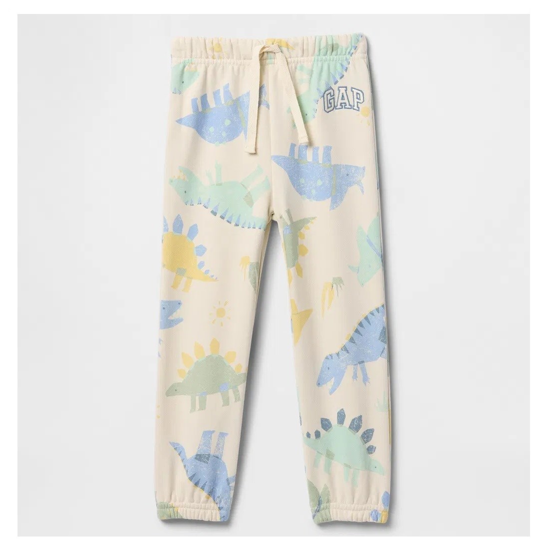 GAP Logo Erkek Bebek Relaxed Pull-On Jogger Eşofman Altı Krem