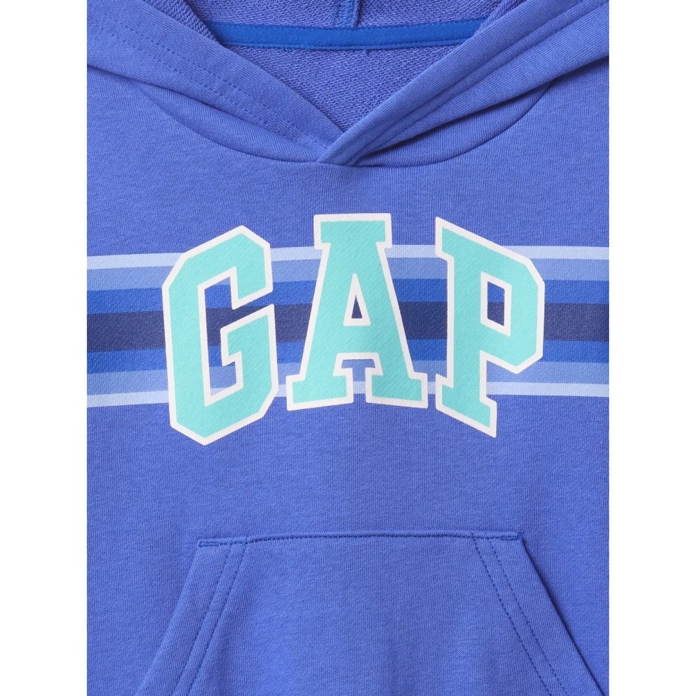 GAP Logolu Erkek Bebek Relaxed Fleece S-Shirt Mavi