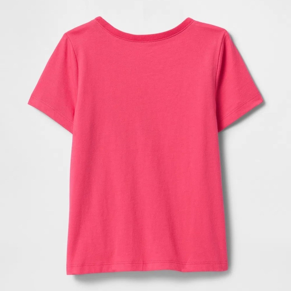GAP Kız Bebek Grafikli Kısa Kol T-shirt Pembe