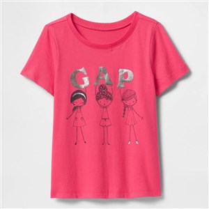 GAP Kız Bebek Grafikli Kısa Kol T-shirt