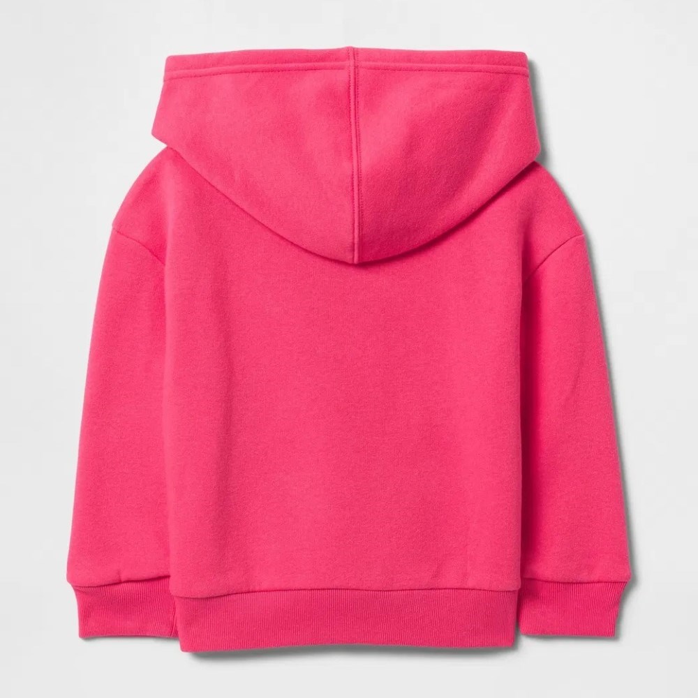 GAP Logolu Kız Bebek Kapşonlu S-Shirt Pembe