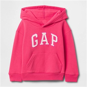 GAP Logolu Kız Bebek Kapşonlu S-Shirt